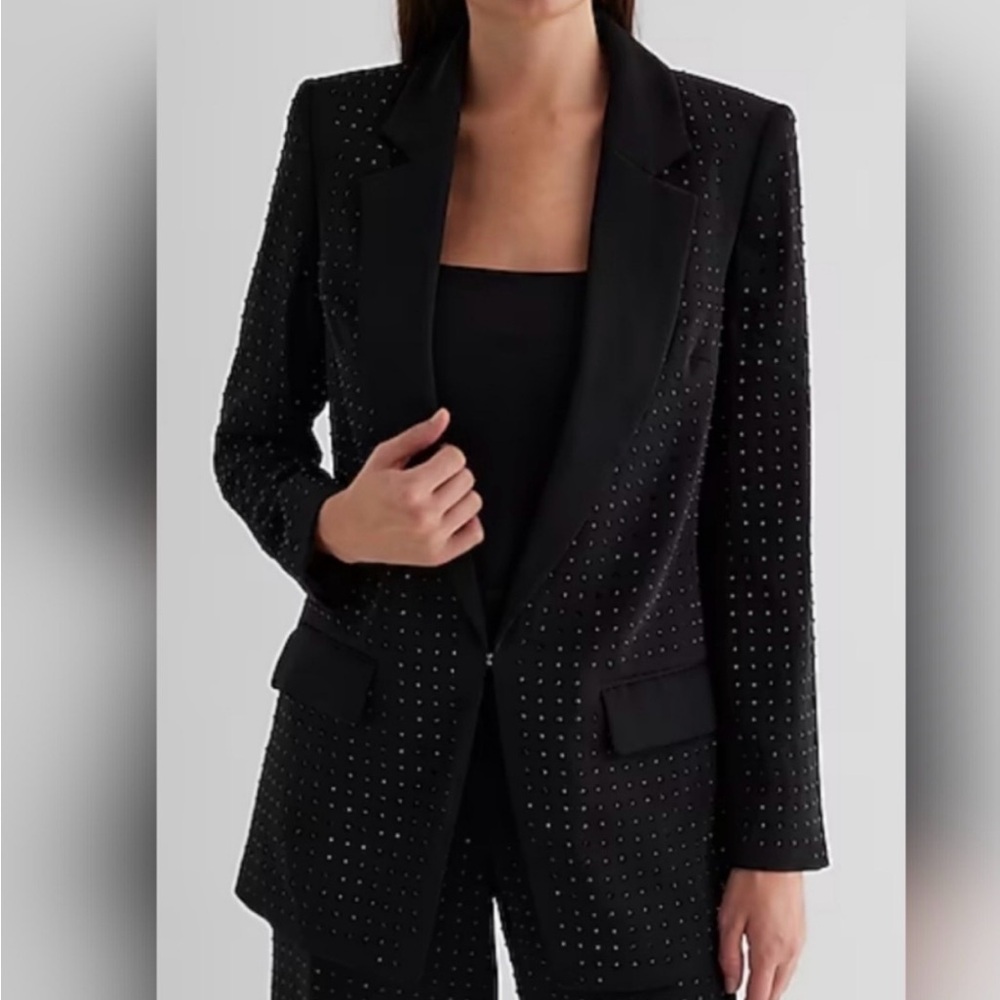 Express Black Studded Women's Blazer